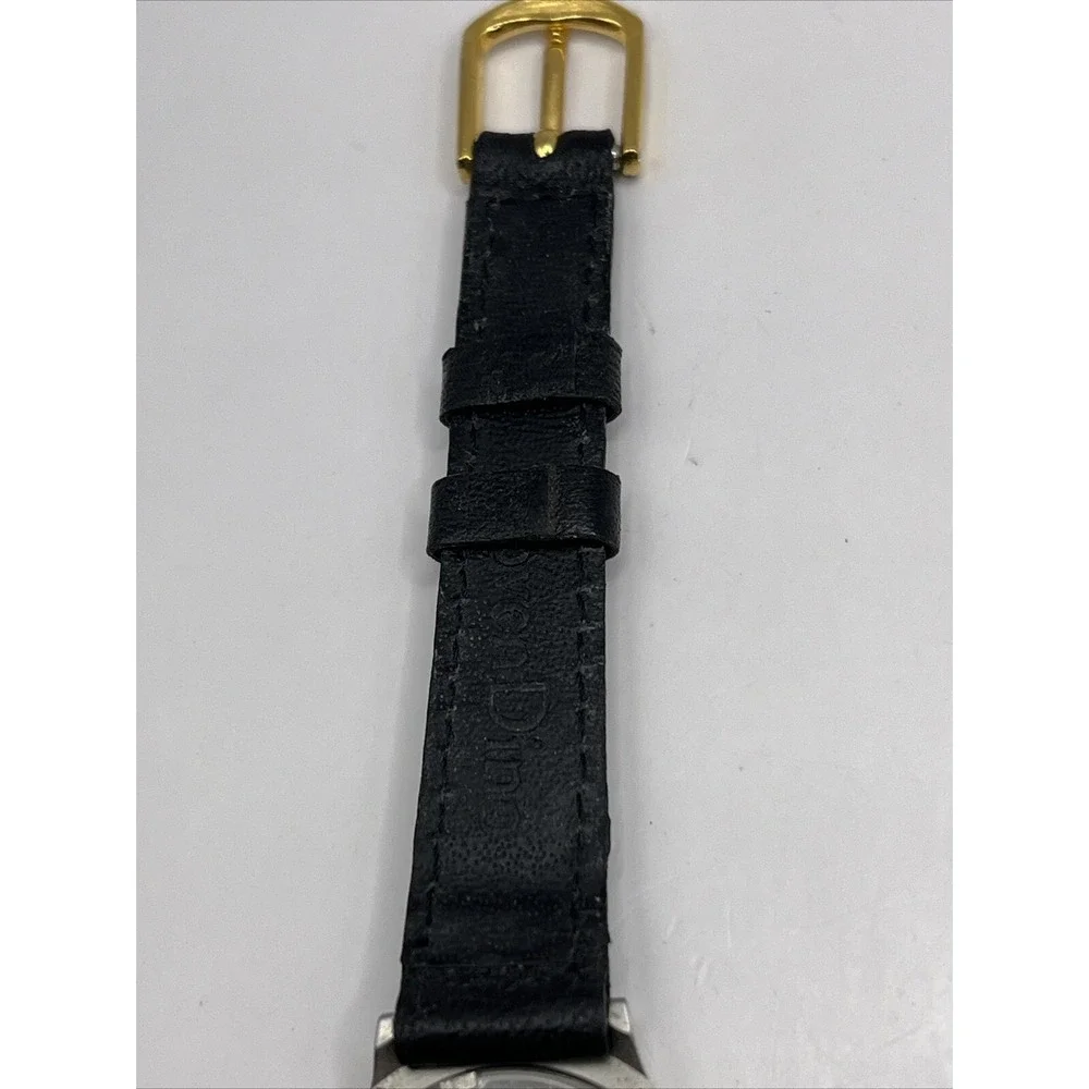 Roven Dino Paris Design Women's Quartz Watch 24mm Case Black‎ Band- New Battery
